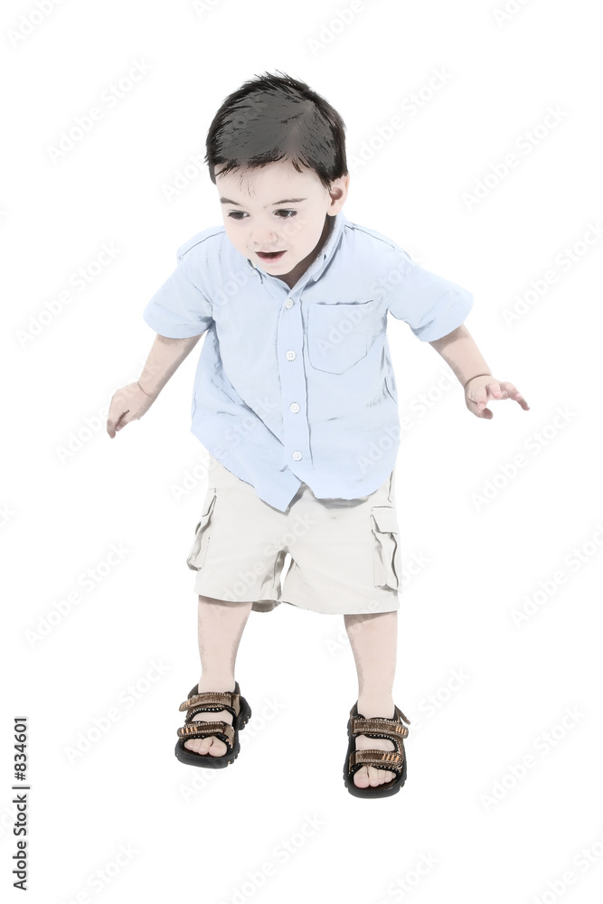 illustration toddler boy jumping illustration toddler boy jumping