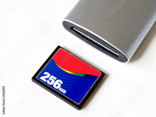 flash memory card being inserted photo