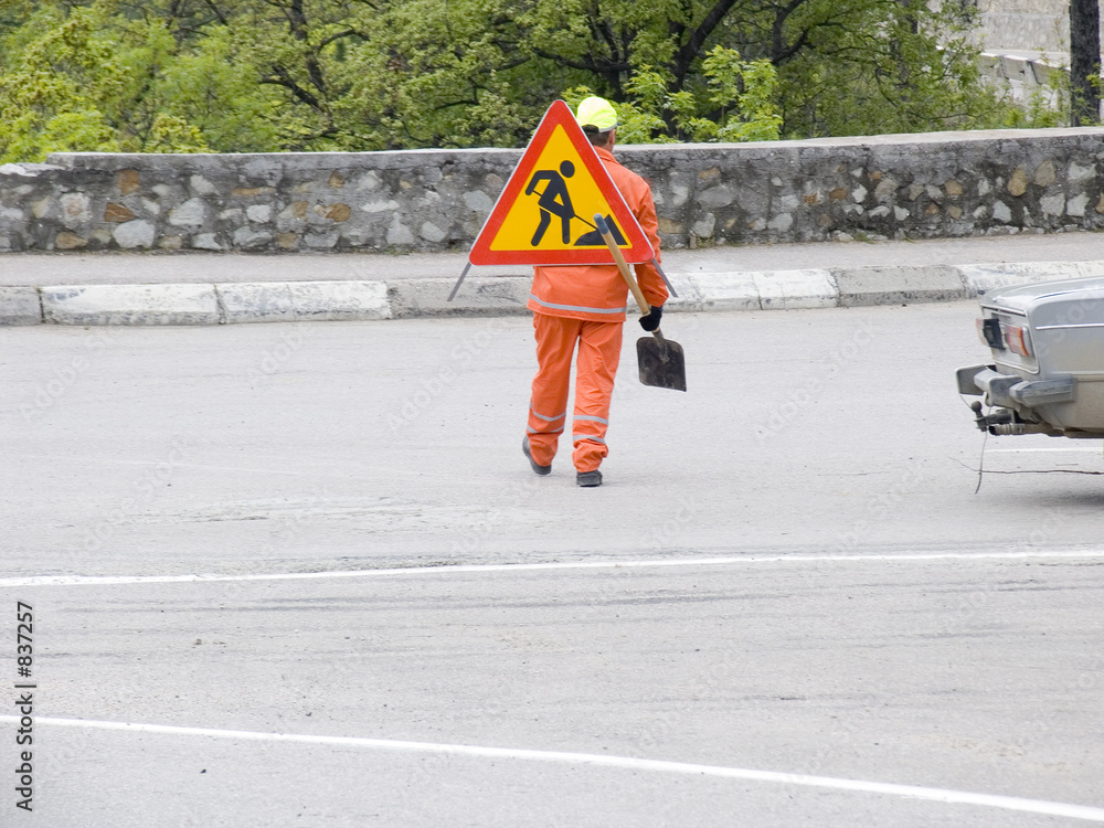 Valokuva the road worker
