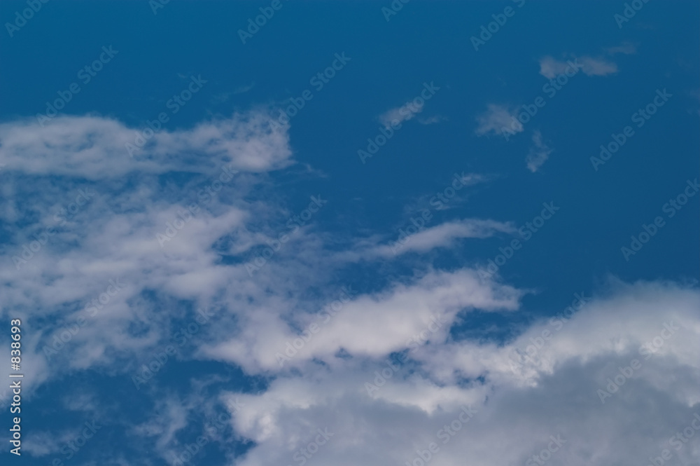 blue sky with white clouds at midday - image 7