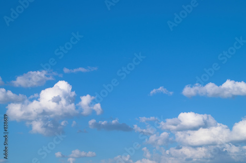 blue sky with white clouds at midday - image 3