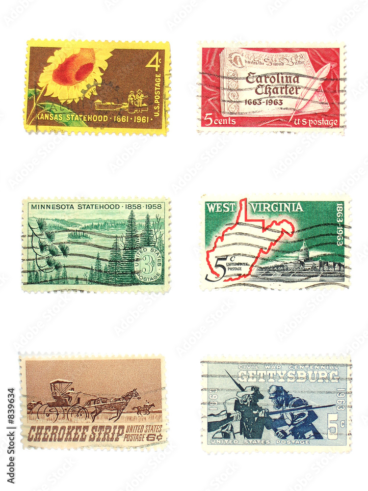 stamps: us vintage stamps
