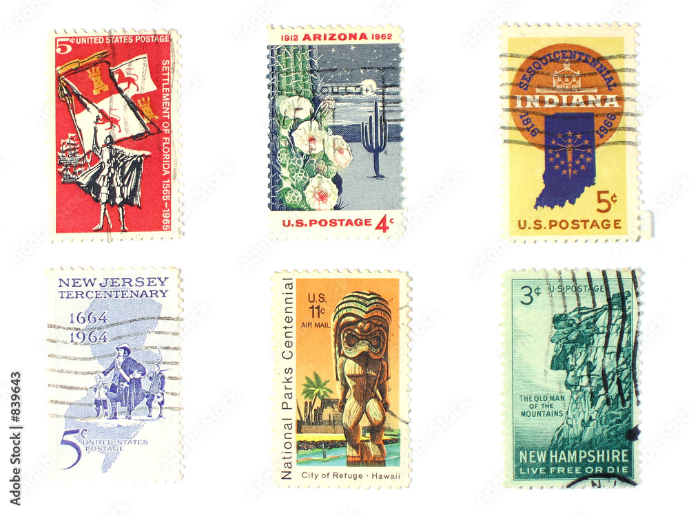 stamps: us vintage stamps