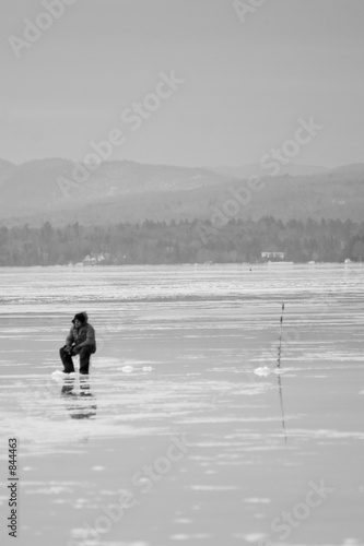 solitaire ice fisherman