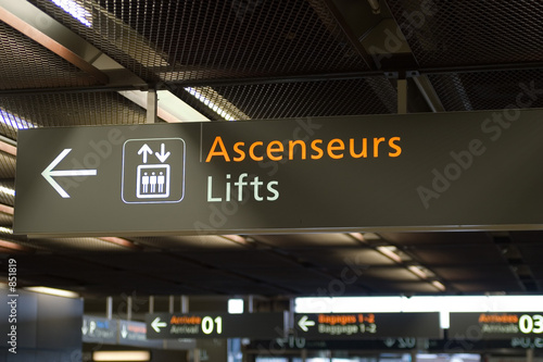 indication ascenseur