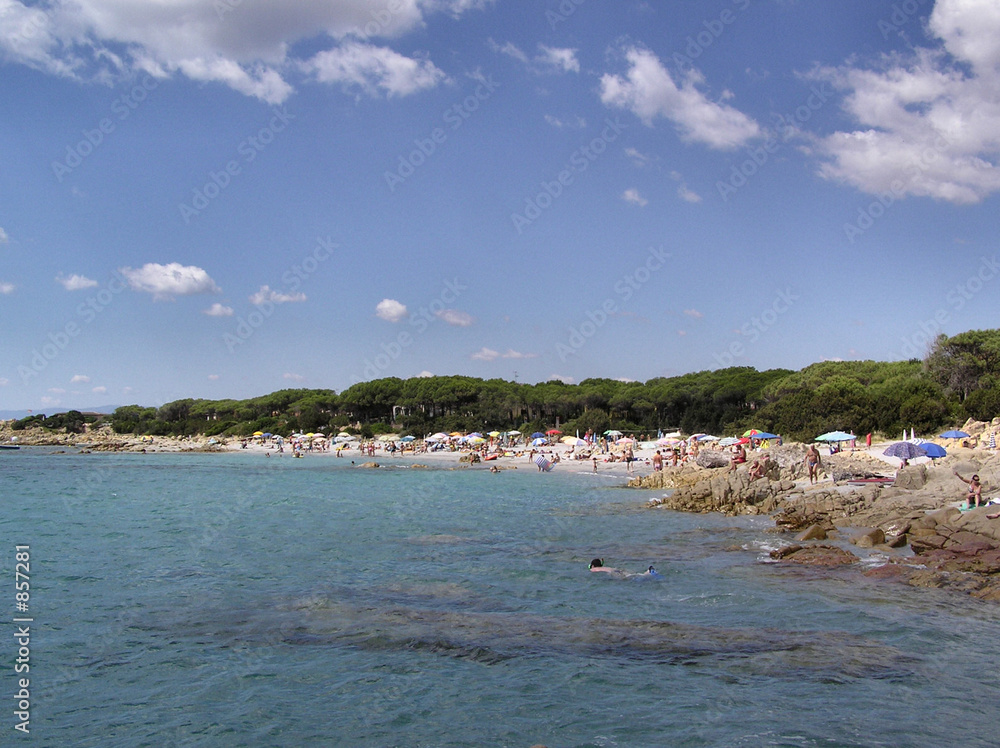 italian seaside resort beach