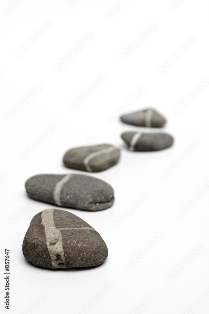 Stepping Stones on white background