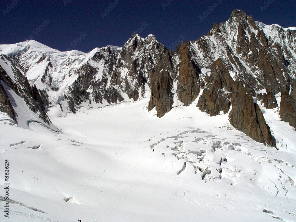 mont blanc gletsjer