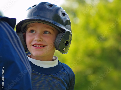 boy playing baseball © sparkia
