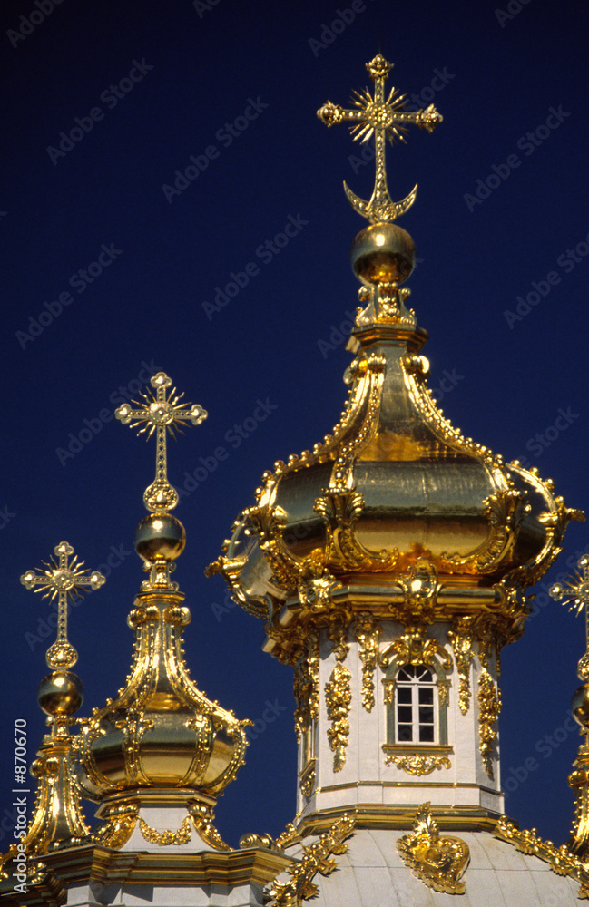 dome of church in saint petersburg