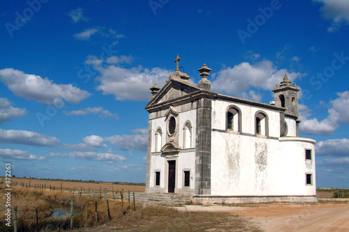 chapel in field