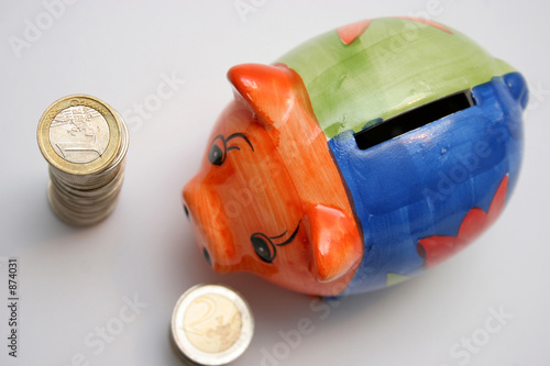фотографія coins and piggy
