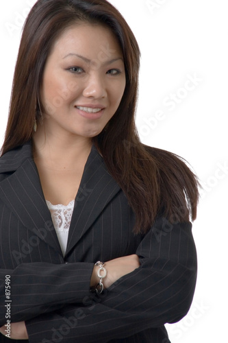 attractive woman in black