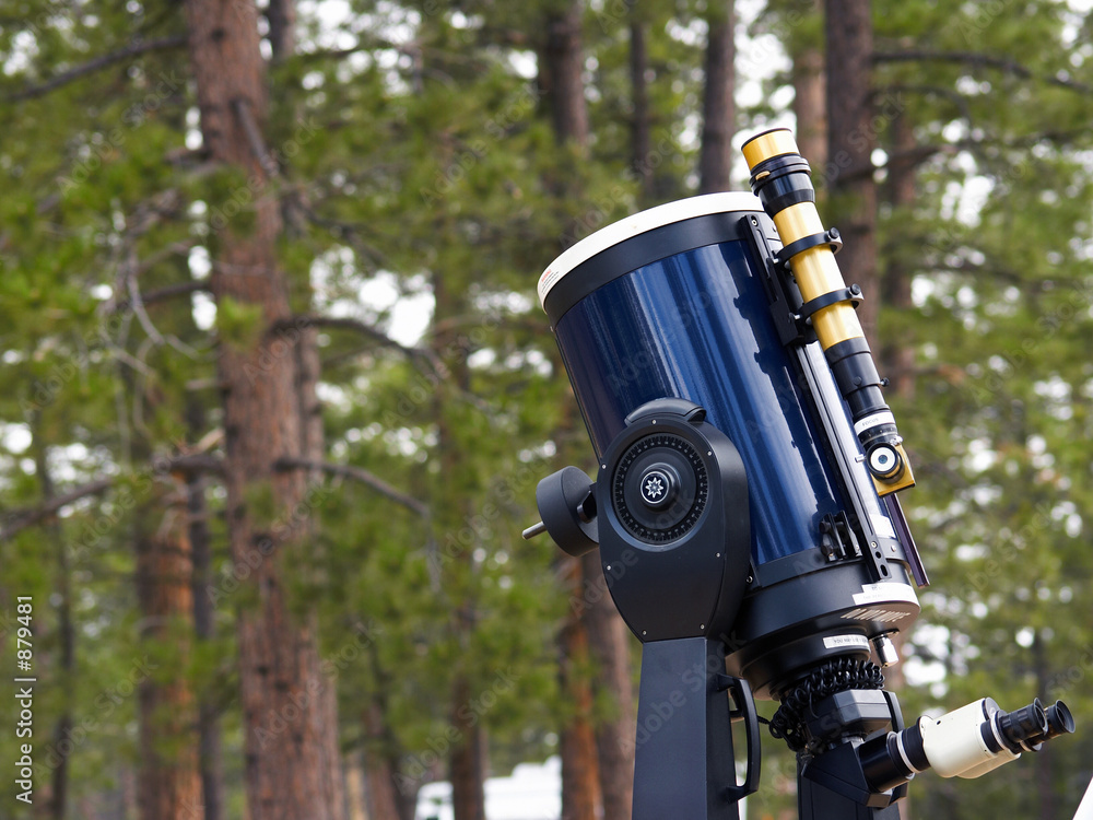 telescope in the woods