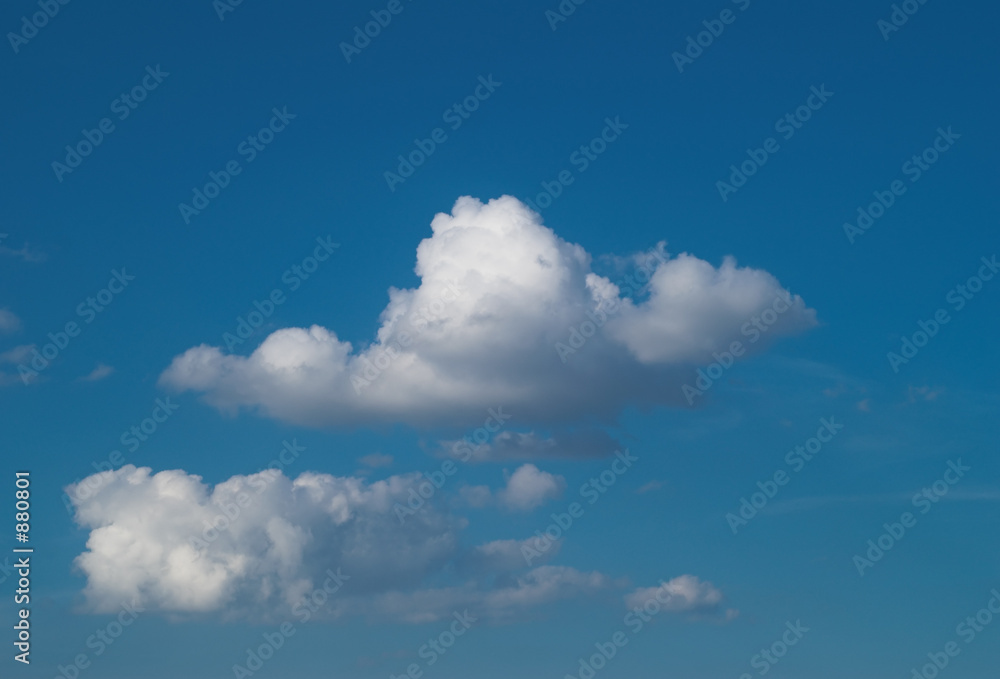 blue sky with white clouds at midday - image 25
