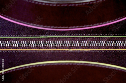 close up of a zip fastener