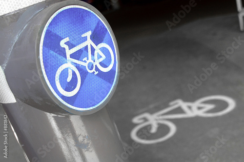 cycling lane sign