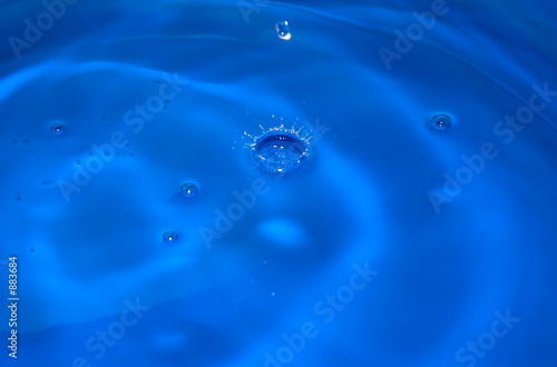 blue water droplets
