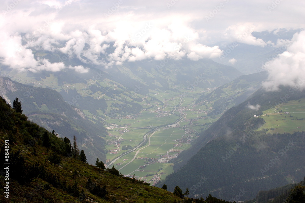 Naklejka premium berg und tal