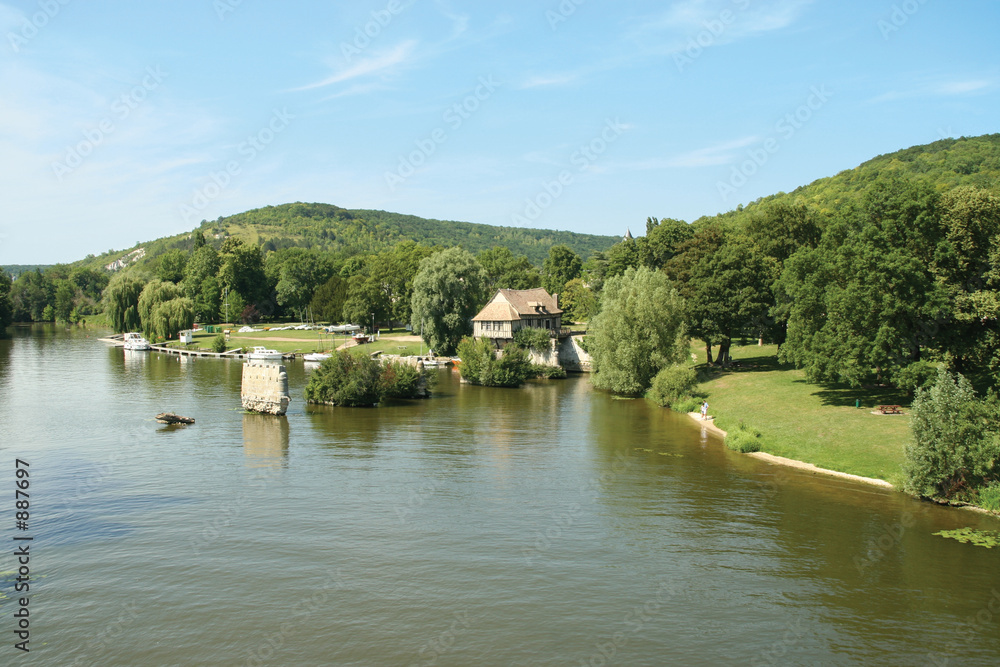 Εκτύπωση καμβά berge de seine a vernon