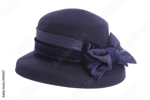 ladies blue hat photo