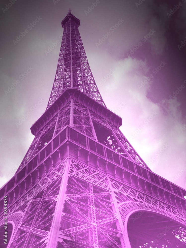 tour Eiffel rose