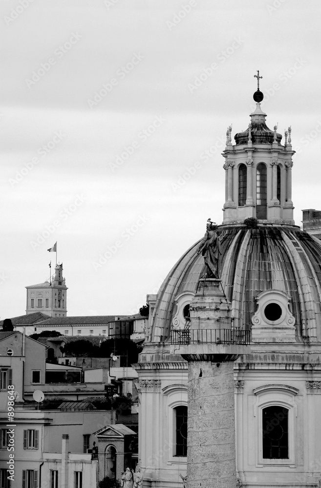 rome in black and white