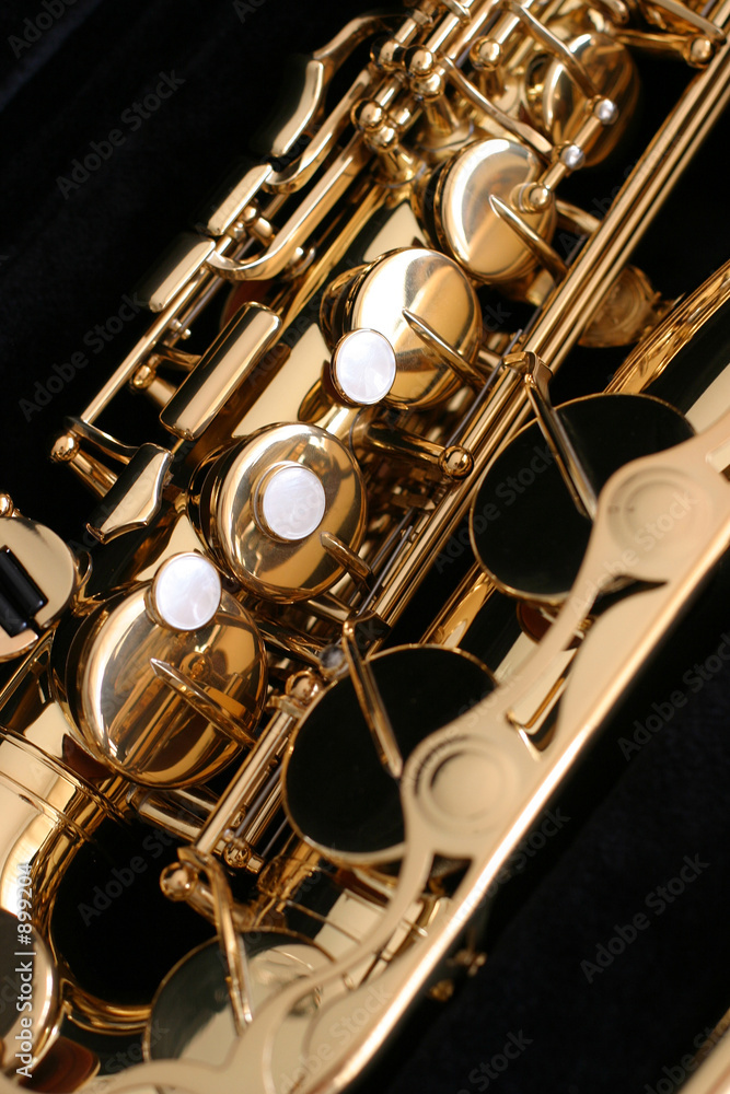 Naklejka premium saxophone