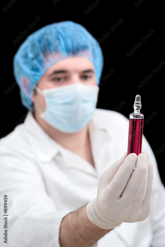 scientist conducting tests (clipping path included scientist conducting tests (clipping path included