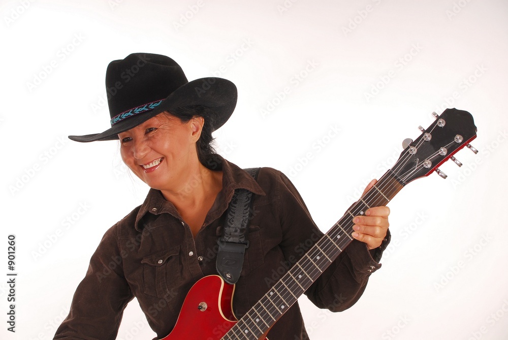 Obraz premium guitar woman five