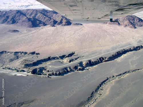 survol de la namibie en avion photo