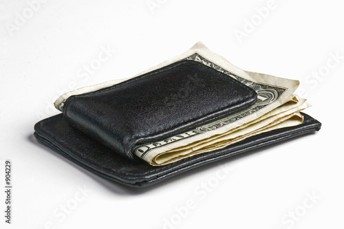 leather money clip