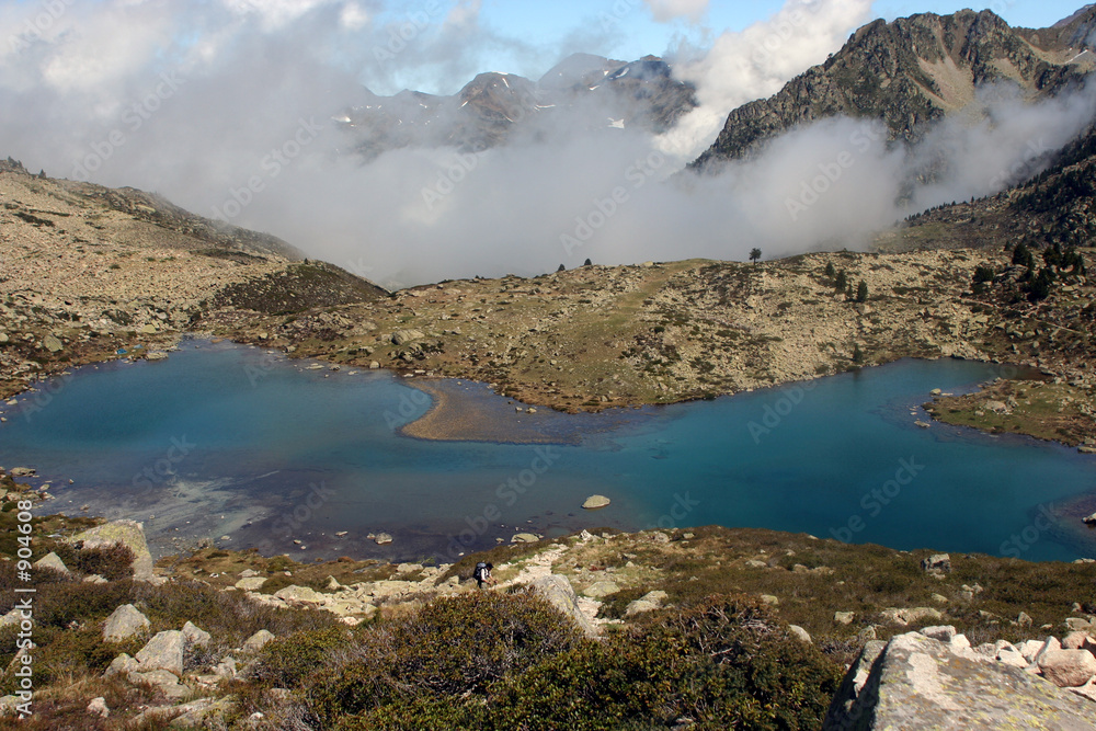 brume sur le lac blanc