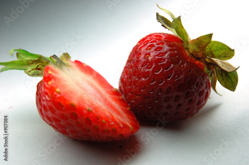 one and a half strawberries