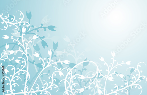 abstract floral background, illustration