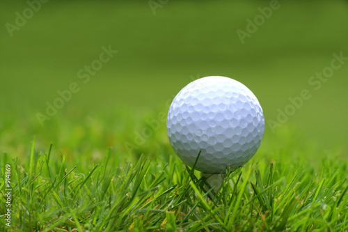 golf ball with tee