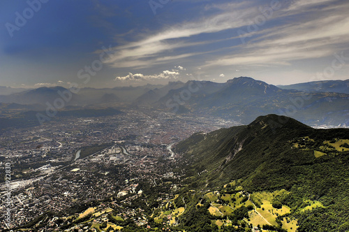 grenoble vue depuis le fort du st aynard