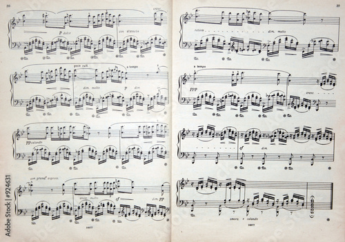 Obraz na płótnie music notes
