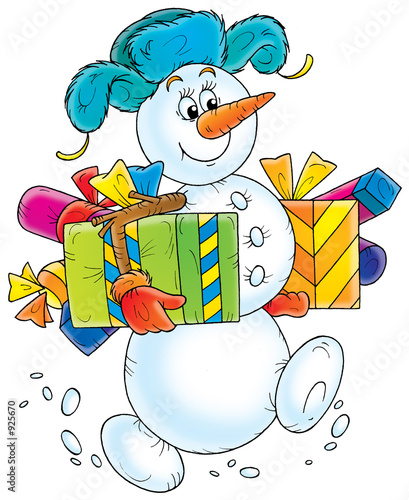 snowball with gifts