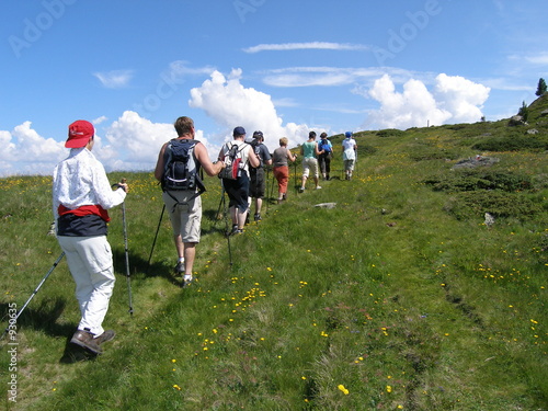 wanderer im hochgebirge
