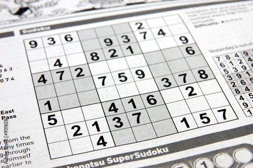 sudoku puzzle photo