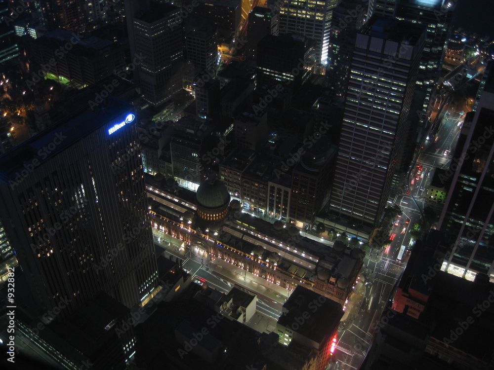 queen victoria building from sydney tower queen victoria building from sydney tower