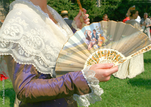 Fotografie eventail et broderies