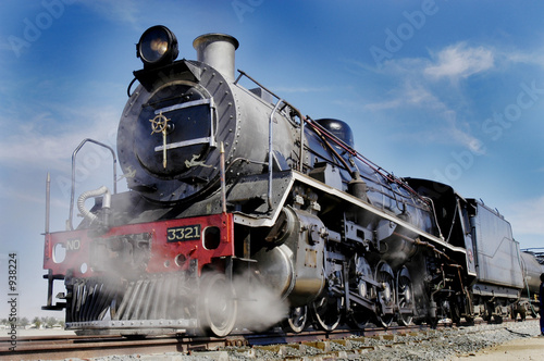 steam train at swakopmund, namibia