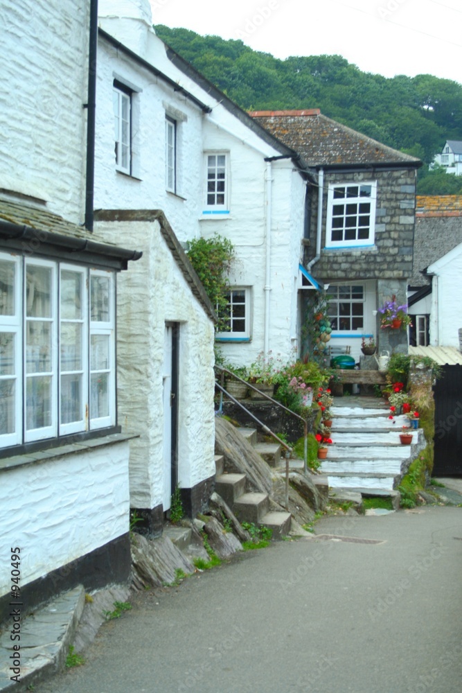 Obraz premium cornish fishing village