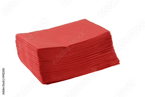 red paper napkins