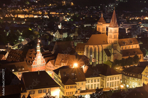 nachtszene von esslingen. photo