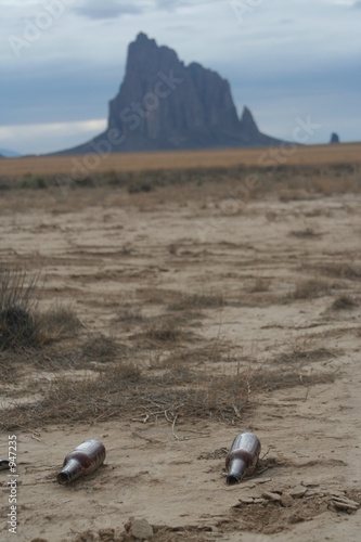 littered ship rock