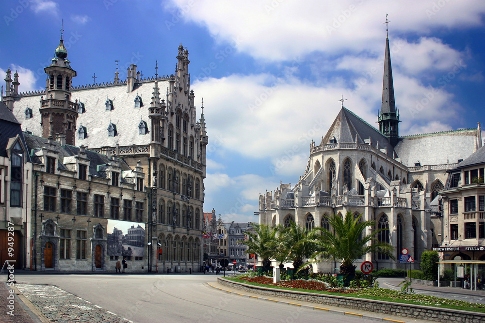 Fototapeta premium leuven city belgium