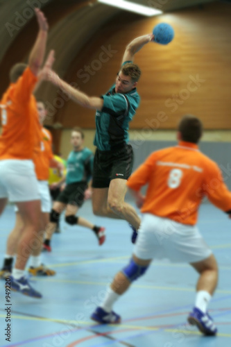 Canvas Print handball action